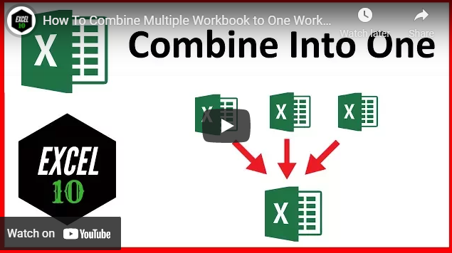 How To Combine Multiple Workbooks Into One Workbook In Excel